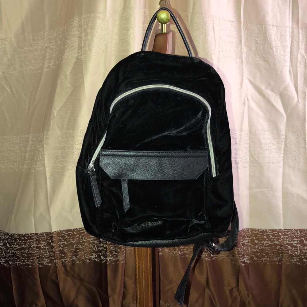 Nine West velvet backpack